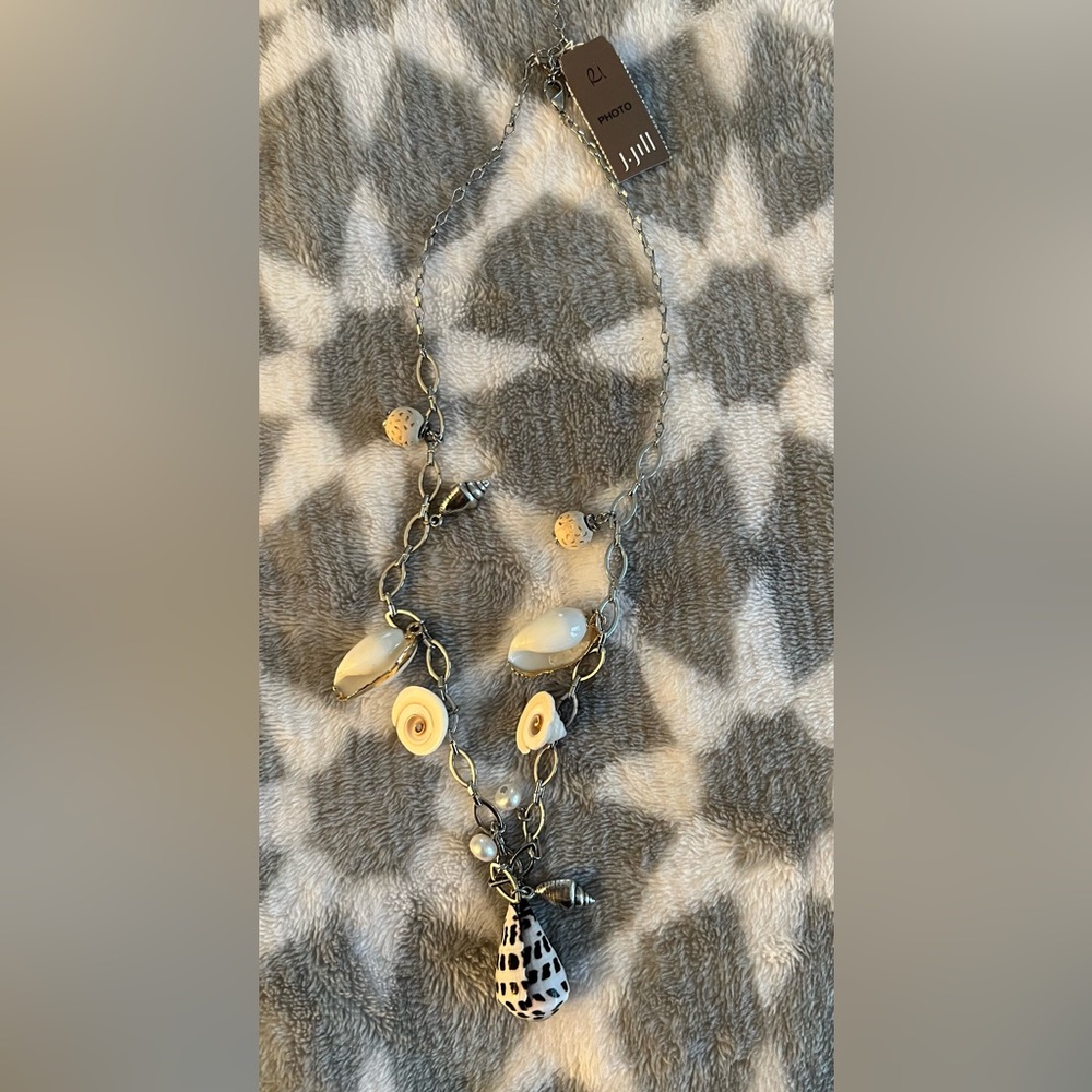 Beach gem short statement necklace